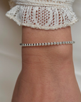 Zilveren dames armband Juul met 3mm zilveren kraaltjes