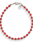 Zilveren dames armband lauren met bloedkoraal