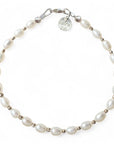 Zilveren dames armband Luna met parels