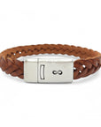 Leren herenarmband Matthijs