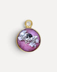 as hanger 14k gold filled goud handgemaakt lila