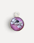 As ketting met as hanger | .925 STERLING ZILVER - LILA - Kleine Zus