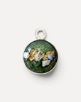 As ketting met as hanger | .925 STERLING ZILVER - OLIJF PARELMOER - Kleine Zus