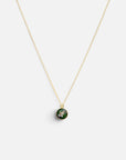 as ketting 14k gold filled goud met ashanger handgemaakt donker olijf