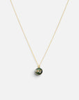 as ketting 14k gold filled goud met ashanger handgemaakt olijf parelmoer