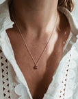 As ketting met as hanger | .925 STERLING ZILVER - ROOD - Kleine Zus