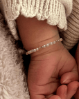 Baby armbandje goud - edelsteen | Annemae | GOUD - GOLD FILLED - Kleine Zus