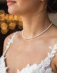 Prachtige ketting met 3mm zoetwaterparels