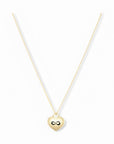 Gouden dames ketting met hart