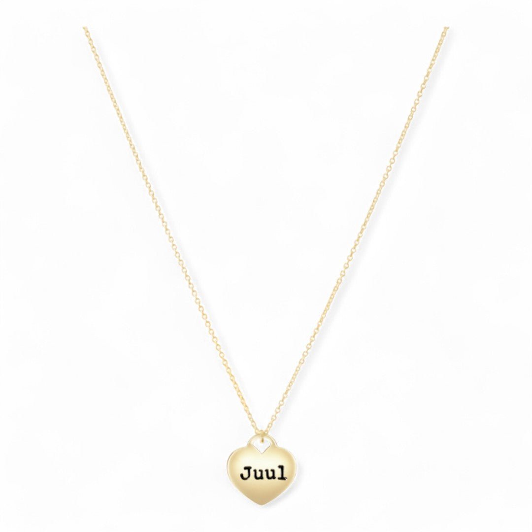 Gouden dames ketting met hart