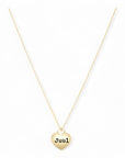 Gouden dames ketting met hart