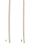 Gouden dames ketting, keuze uit rolo chain grof of fijn