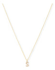 Gouden dames ketting met cut out letter hanger