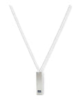 Zilveren dames ketting, aan de ketting hangt een zilveren bar waar een sterrenbeeld op gestempeld kan worden