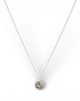 Zilveren ketting met hanger met as erin verwerkt