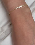 Moederdag cadeau armband mama goud chain kleine zus