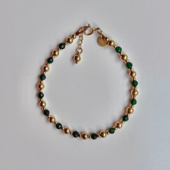 Armband dames goud - edelsteen | Feestdagen | GOUD - GOLD FILLED - Kleine Zus