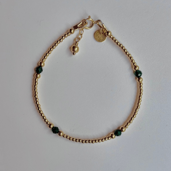 Armband dames goud - edelsteen | Feestdagen | GOUD - GOLD FILLED - Kleine Zus