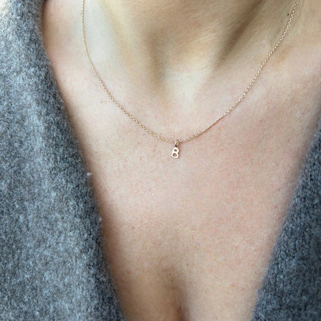 Ketting goud letterhanger | Feestdagen | GOUD - GOLD FILLED - Kleine Zus