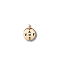 Gouden bedel van 10mm met letters