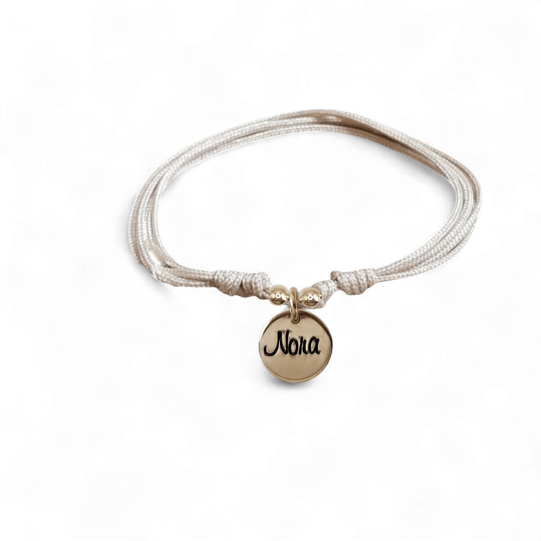 Koordarmband met naam | Baby | GOUD - GOLD FILLED - Kleine Zus