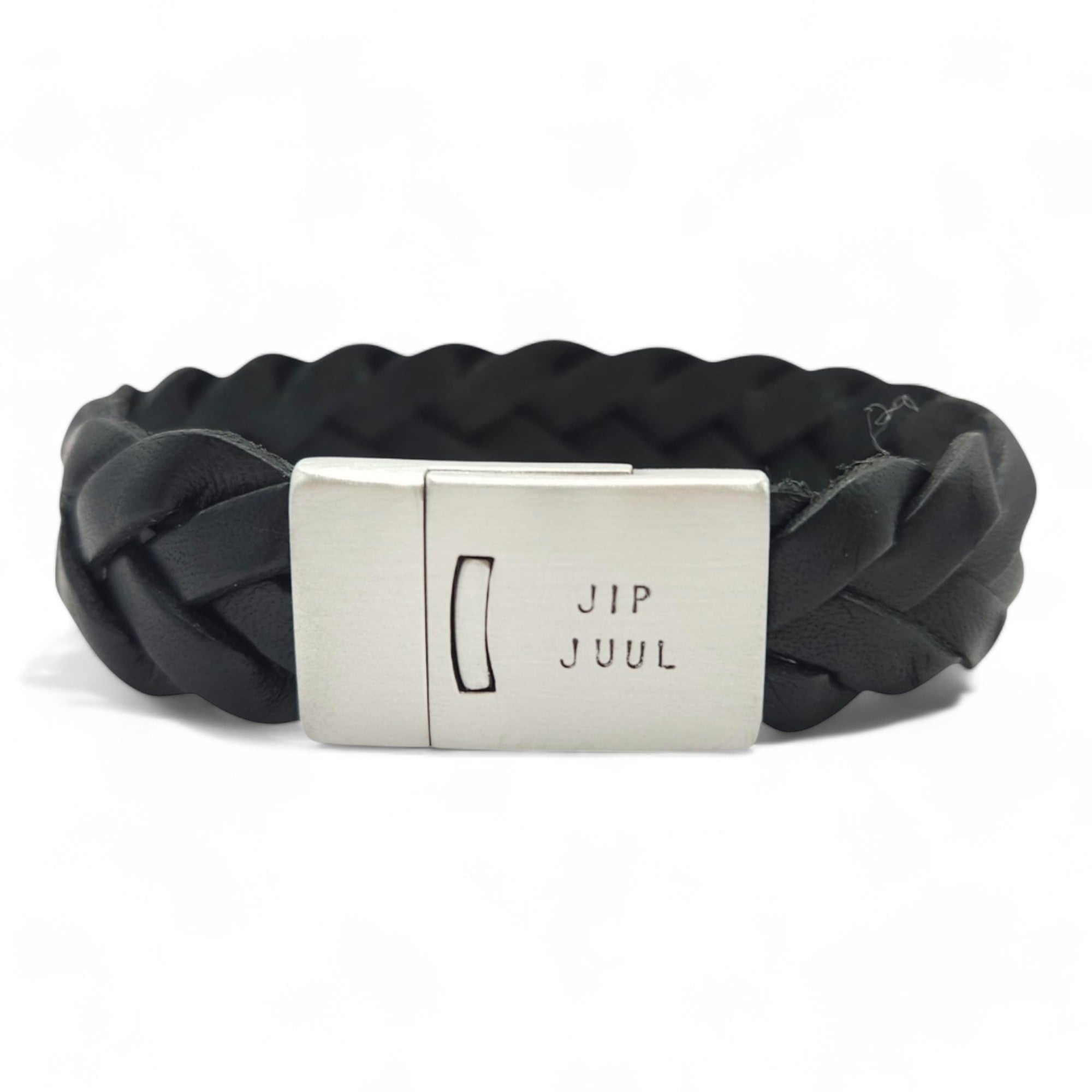 Leren armband met naam heren