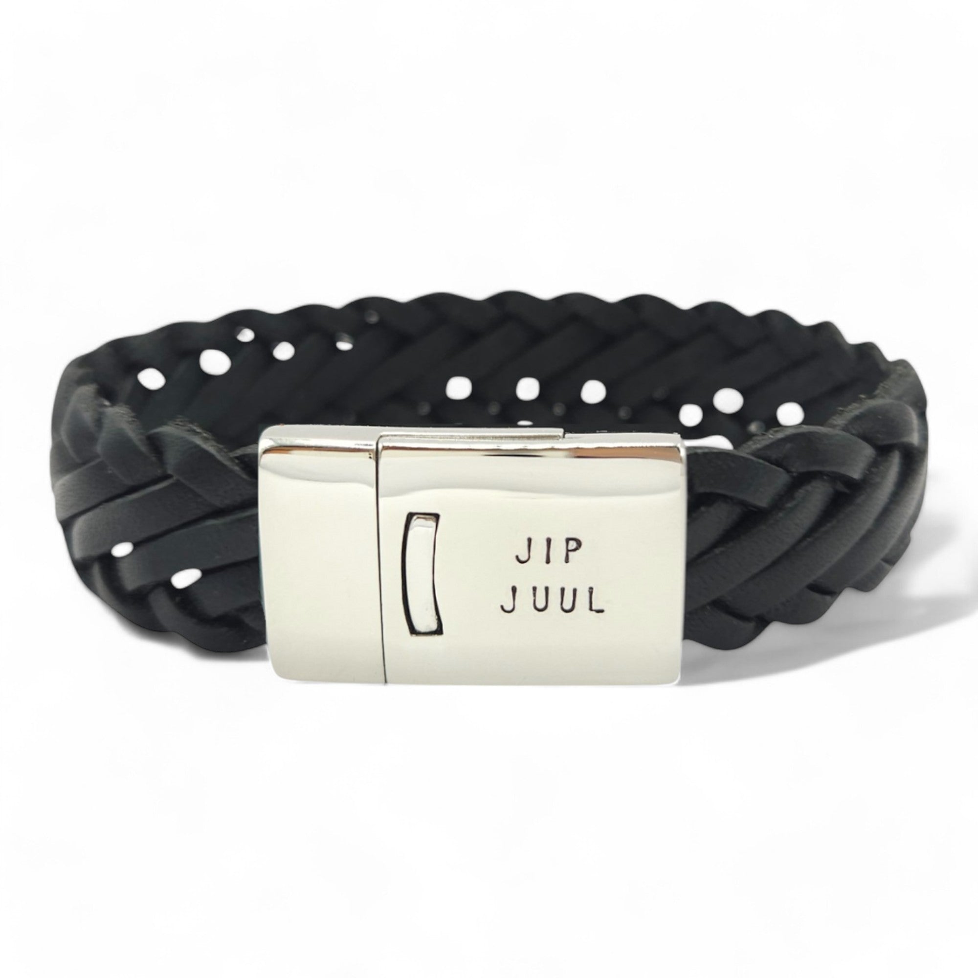 Leren armband met naam heren