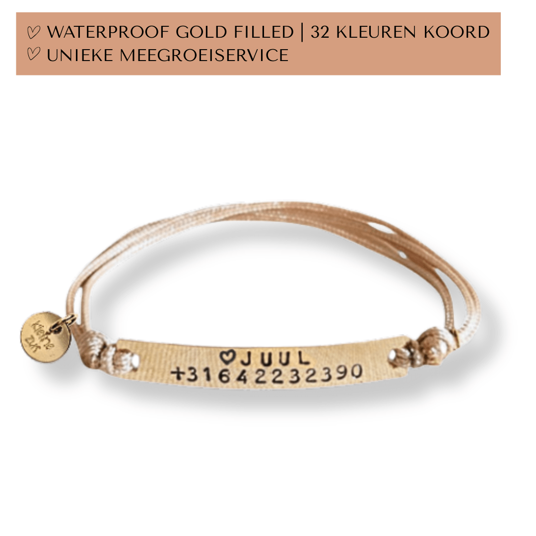 SOS Armband goud | GOUD - GOLD FILLED - Kleine Zus