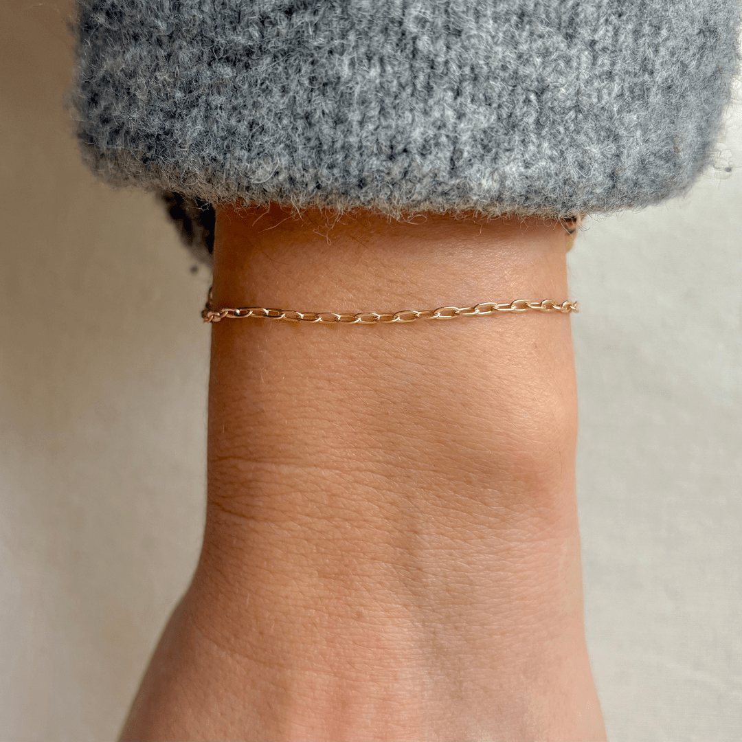 Armband dames| schakel | GOUD - GOLD FILLED - Kleine Zus