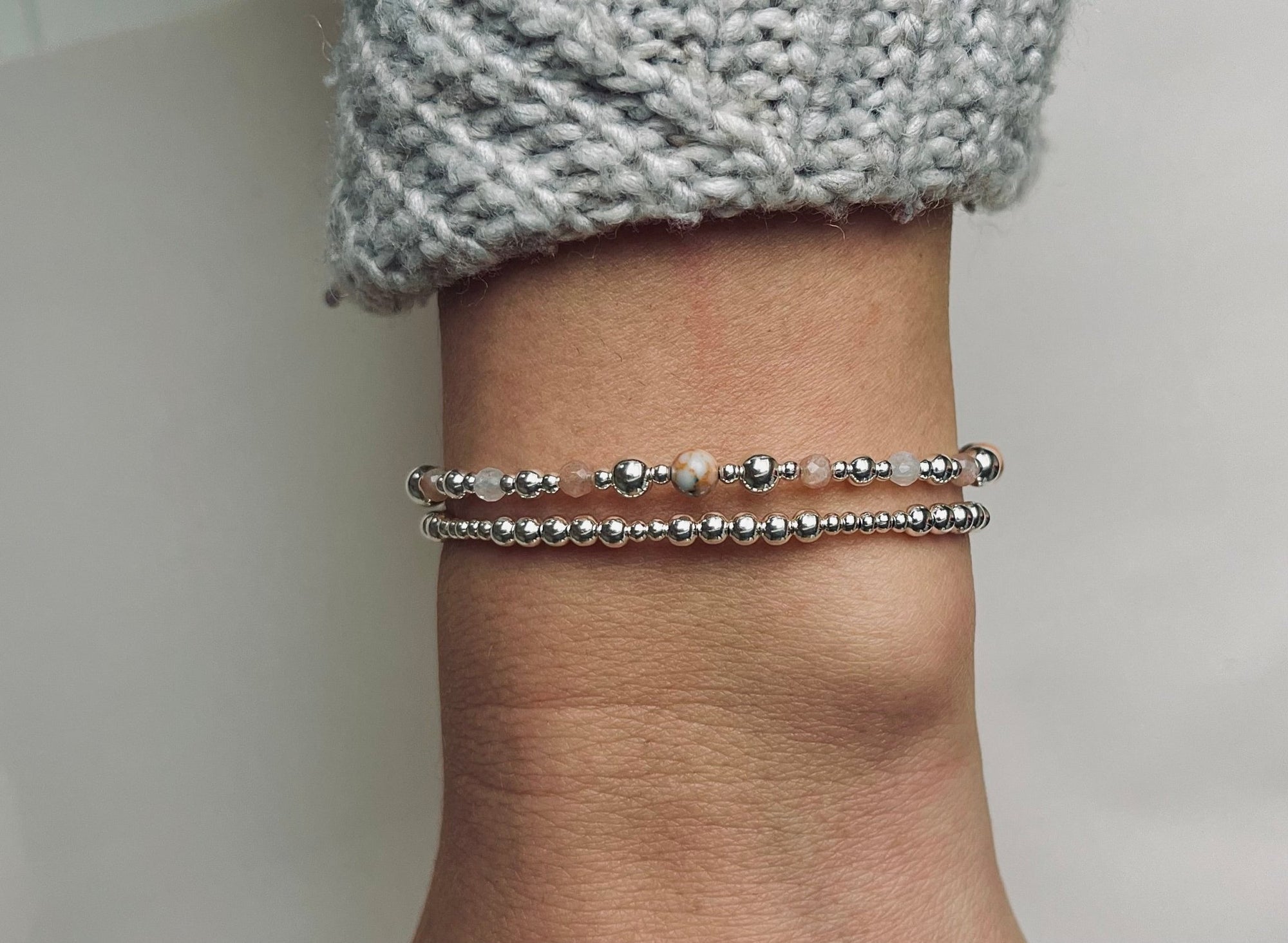 Armband dames zilver - edelsteen | Louise | .925 STERLING ZILVER - Kleine Zus