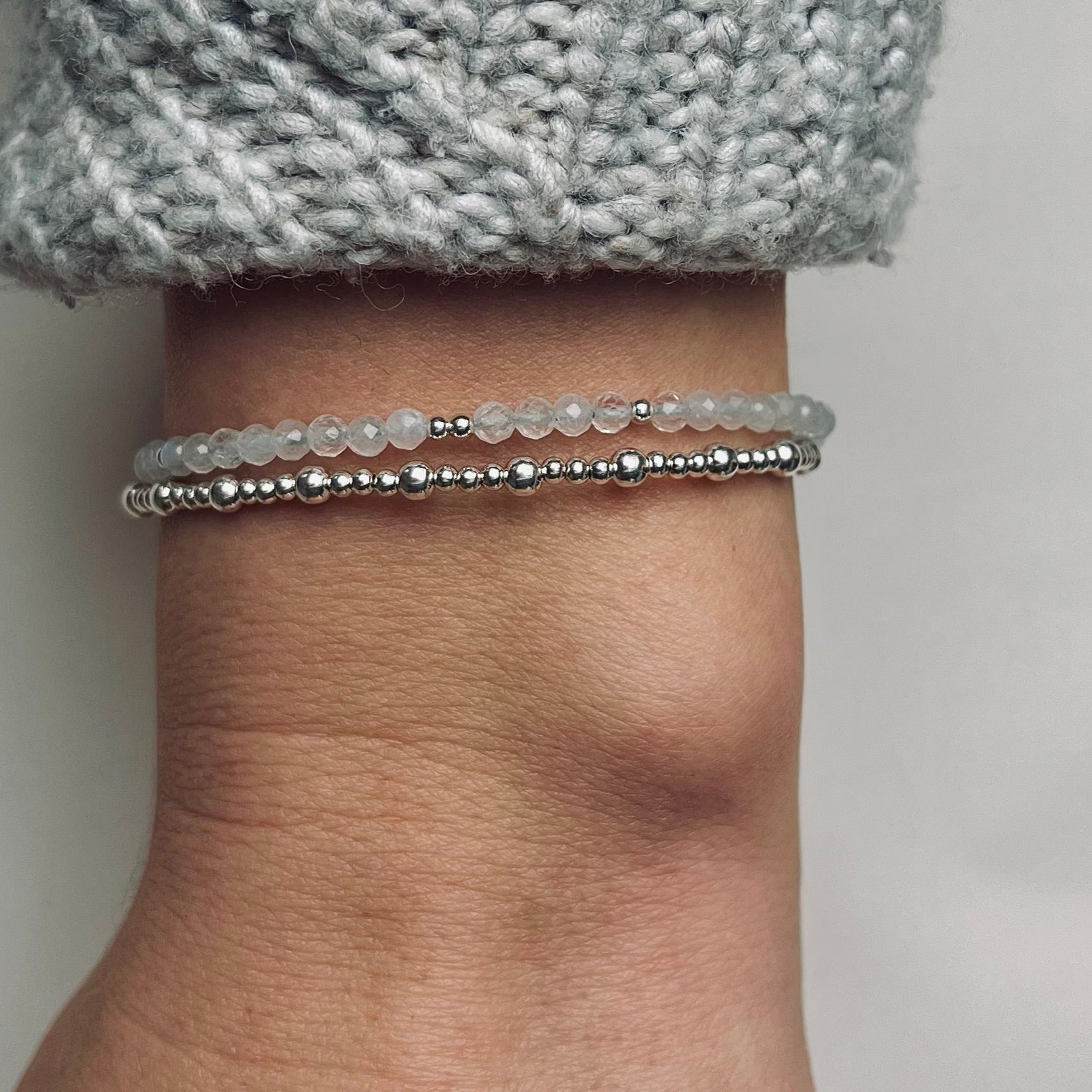 Zilveren dames armband Annemae met maansteen