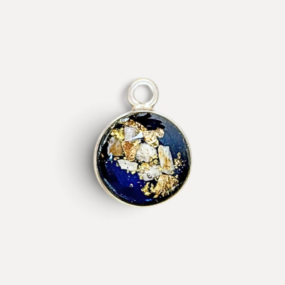 As ketting met as hanger | .925 STERLING ZILVER - MARINEBLAUW - Kleine Zus
