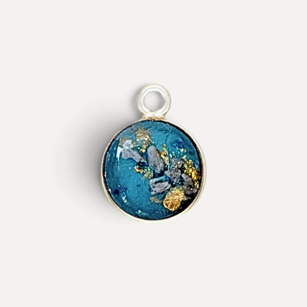 As ketting met as hanger | .925 STERLING ZILVER - TURQUOISE