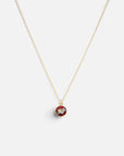 as ketting 14k gold filled goud met ashanger handgemaakt rood