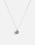 as ketting 14k gold filled goud met ashanger handgemaakt lila