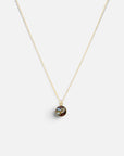 as ketting 14k gold filled goud met ashanger handgemaakt roestbruin