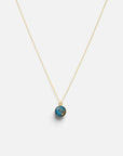 as ketting 14k gold filled goud met ashanger handgemaakt turquoise