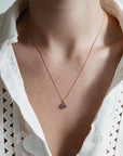 As ketting met ashanger | GOUD - GOLD FILLED - PAARS - Kleine Zus