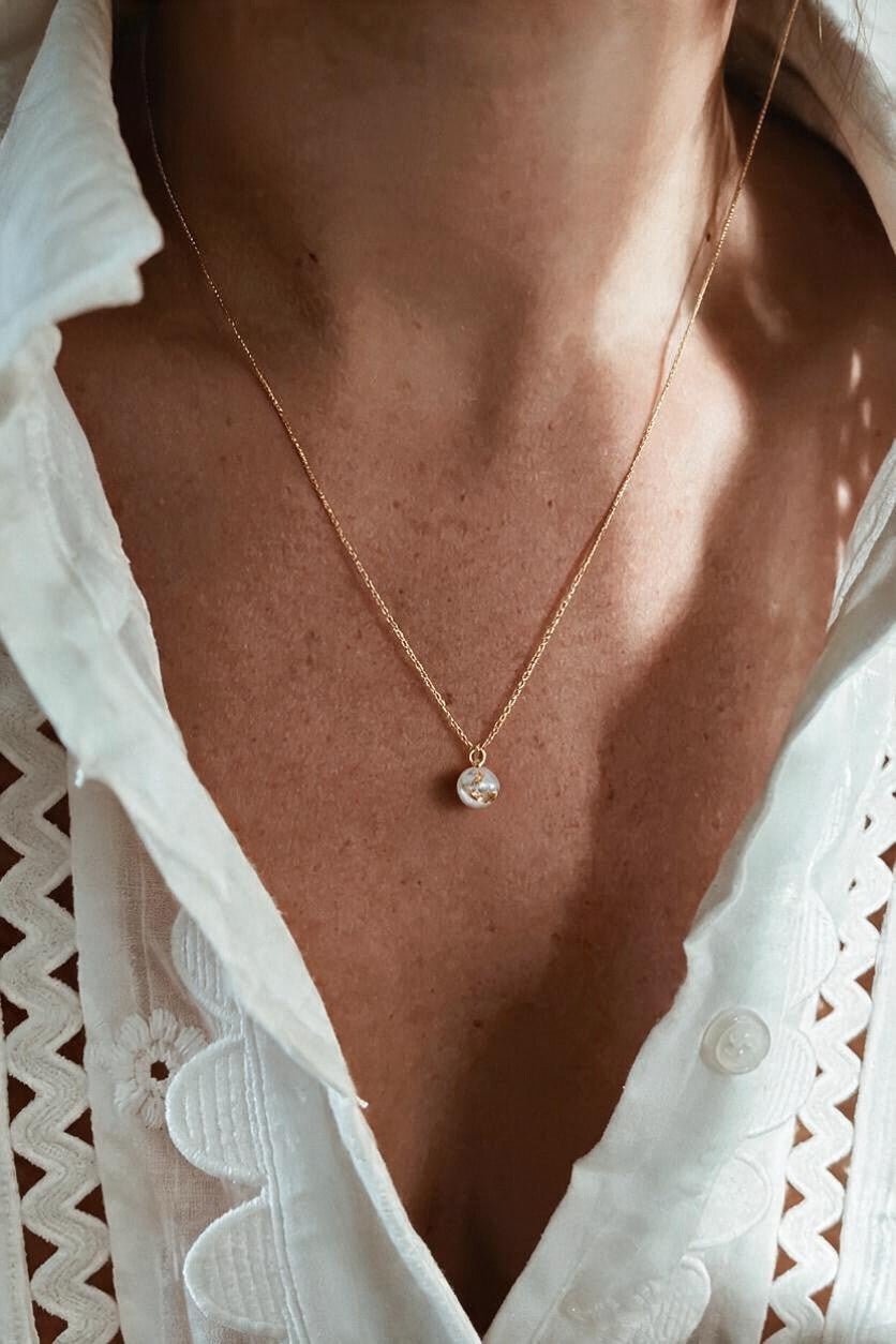 As ketting met ashanger | GOUD - GOLD FILLED - Kleine Zus