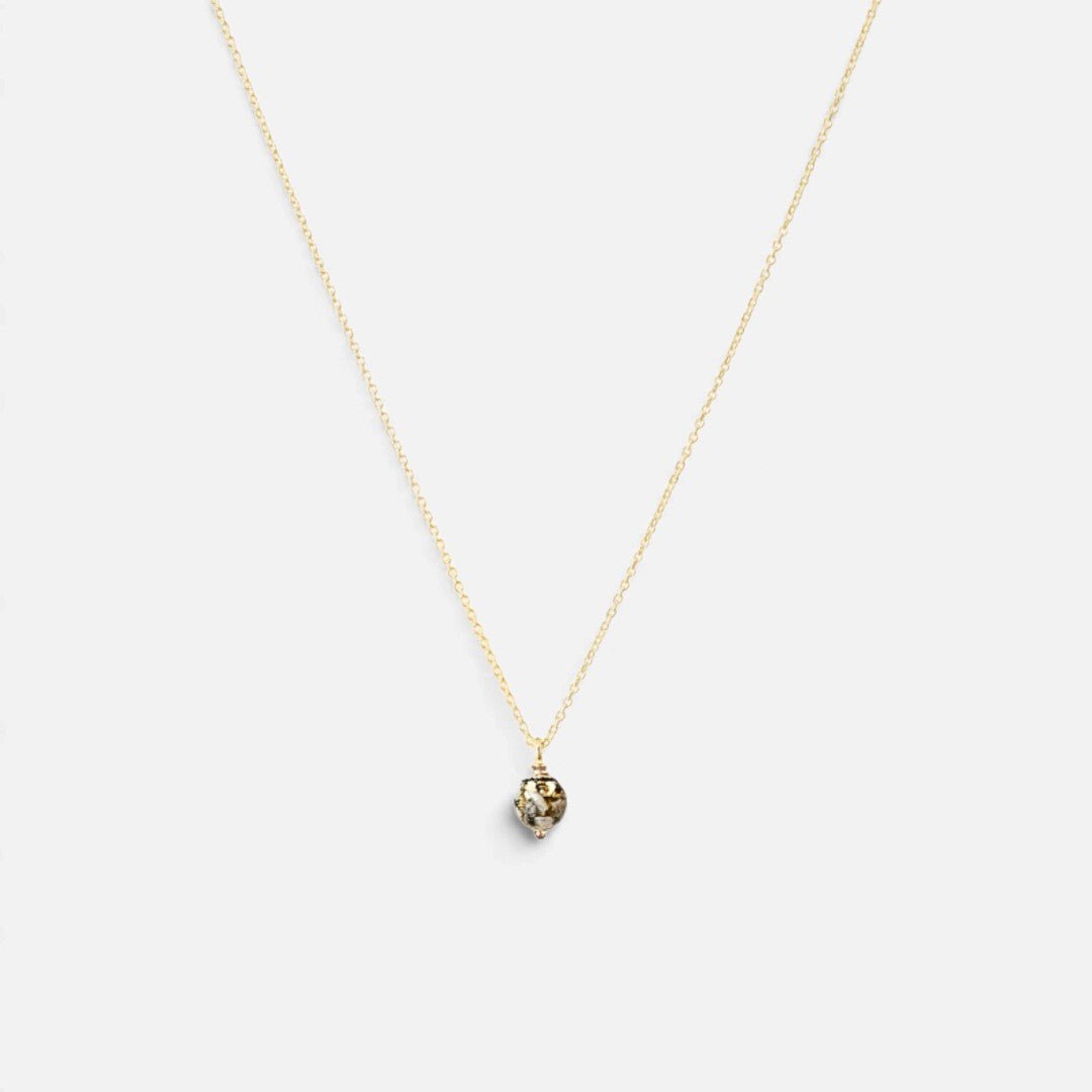As ketting | met askraal | GOUD - GOLD FILLED - Kleine Zus