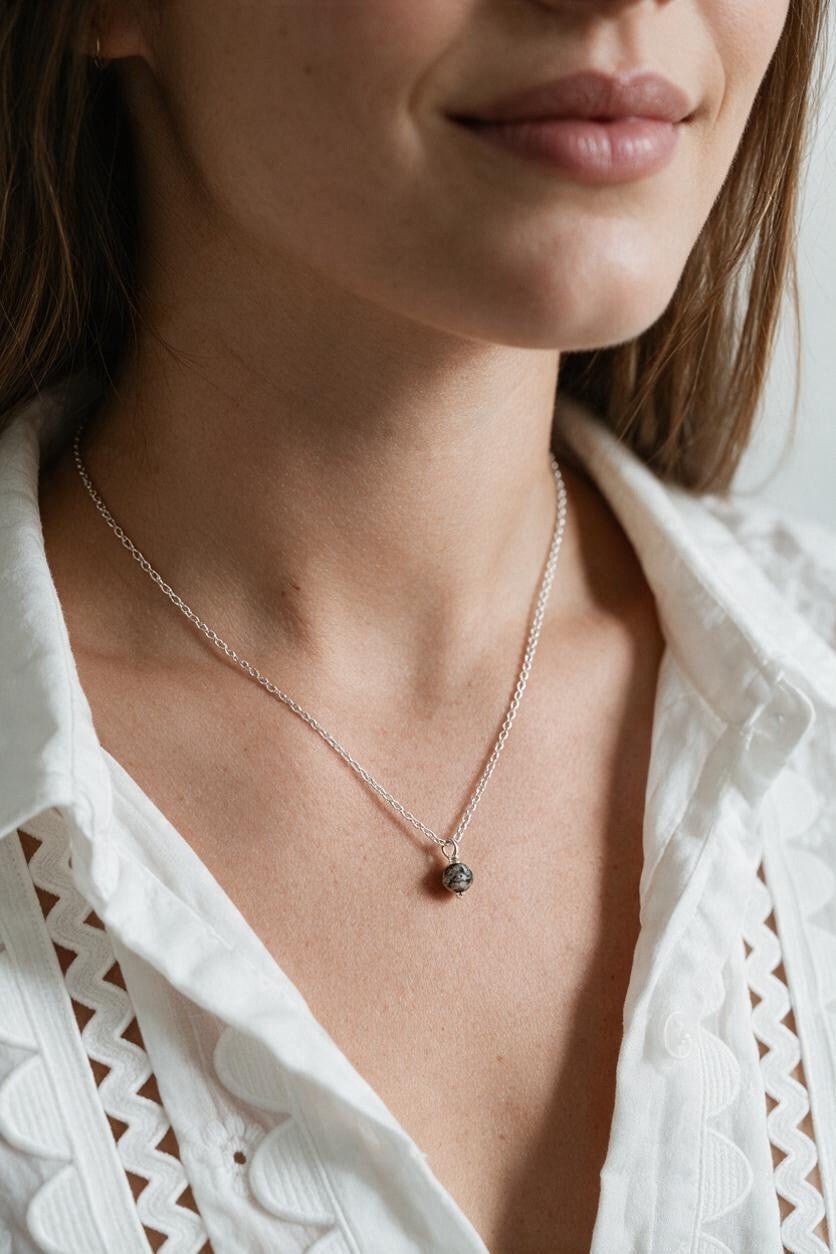 As ketting | Met askraal | .925 STERLING ZILVER - Kleine Zus