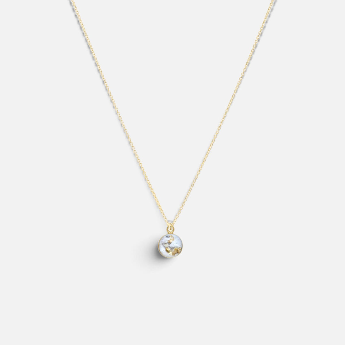 As ketting met ashanger | GOUD - GOLD FILLED - Kleine Zus