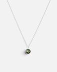 As ketting met as hanger | .925 STERLING ZILVER - OLIJF PARELMOER - Kleine Zus