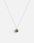 As ketting met as hanger sterling zilver roestbruin handgemaakt