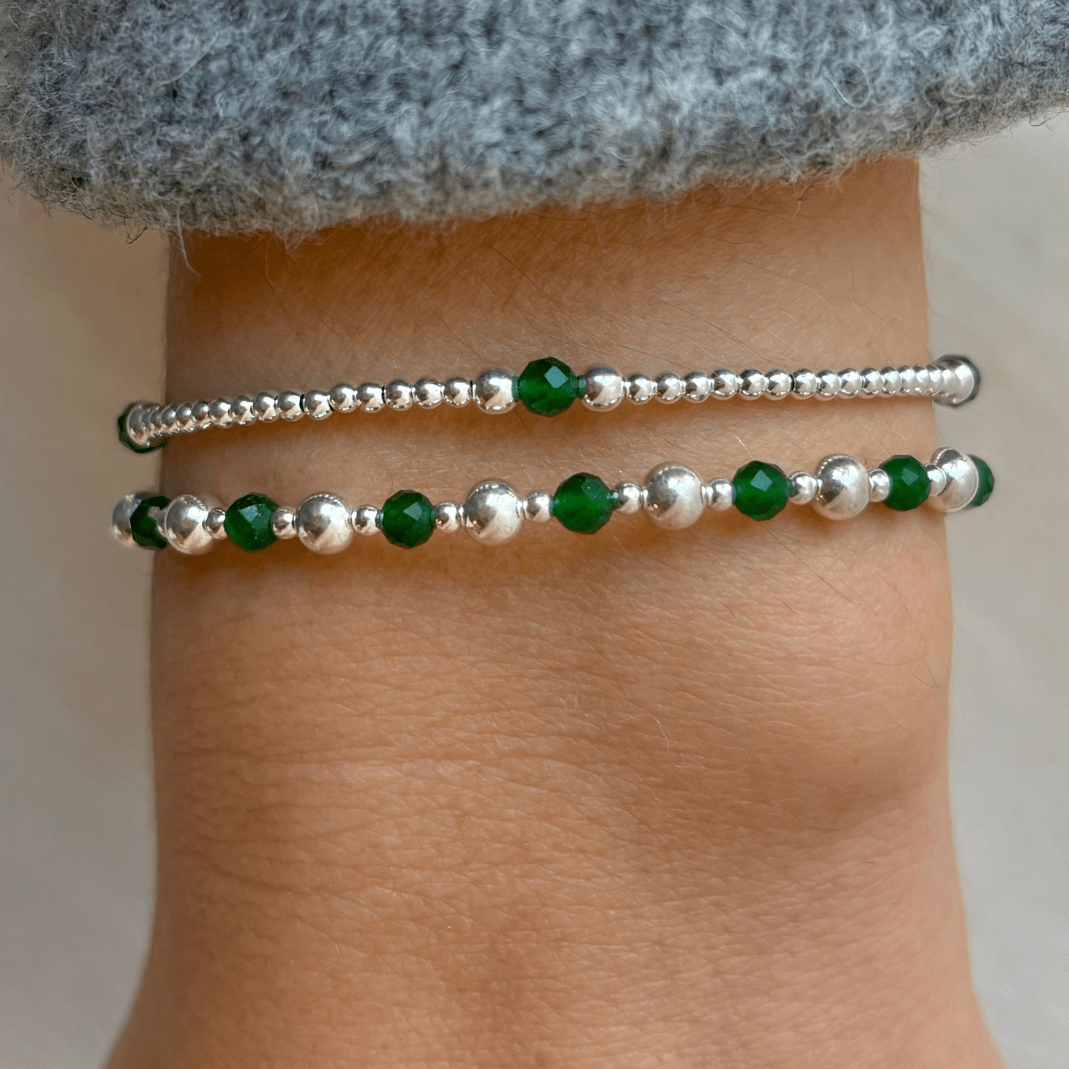 Armband dames zilver - edelsteen | Feestdagen | .925 STERLING ZILVER - Kleine Zus