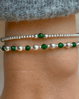Armband dames zilver - edelsteen | Feestdagen | .925 STERLING ZILVER - Kleine Zus