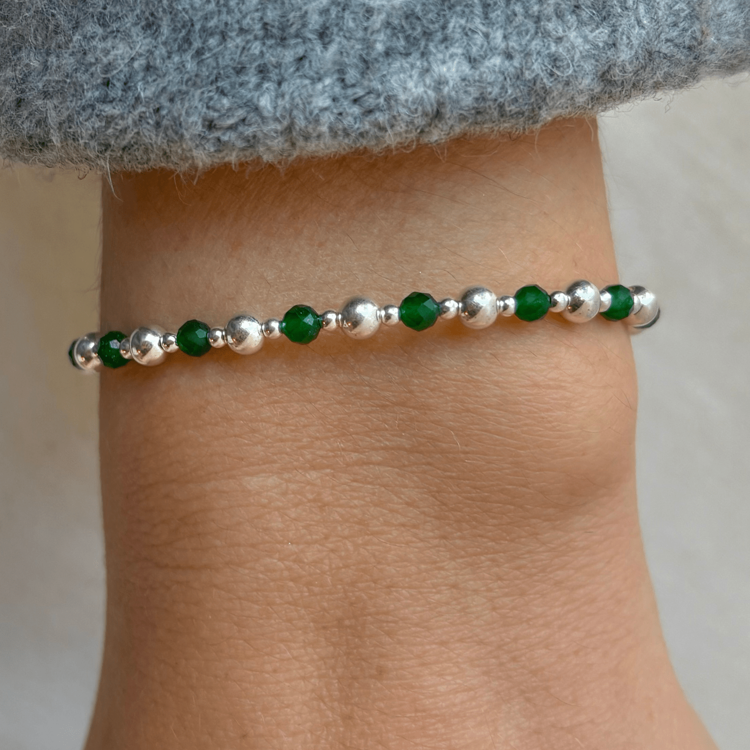 Armband dames zilver - edelsteen | Feestdagen | .925 STERLING ZILVER - Kleine Zus