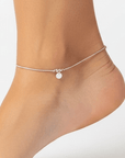 Enkelbandje koord | Met letter of symbool | .925 STERLING ZILVER - Kleine Zus