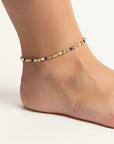 Enkelbandje edelsteen | GOUD - GOLD FILLED WATERPROOF - Kleine Zus