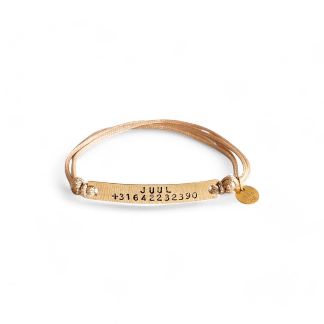 Handgemaakte SOS Armband goud | GOUD - GOLD FILLED - Kleine Zus